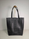 Shopper Grande Zwart - 100% Italiaans leer
