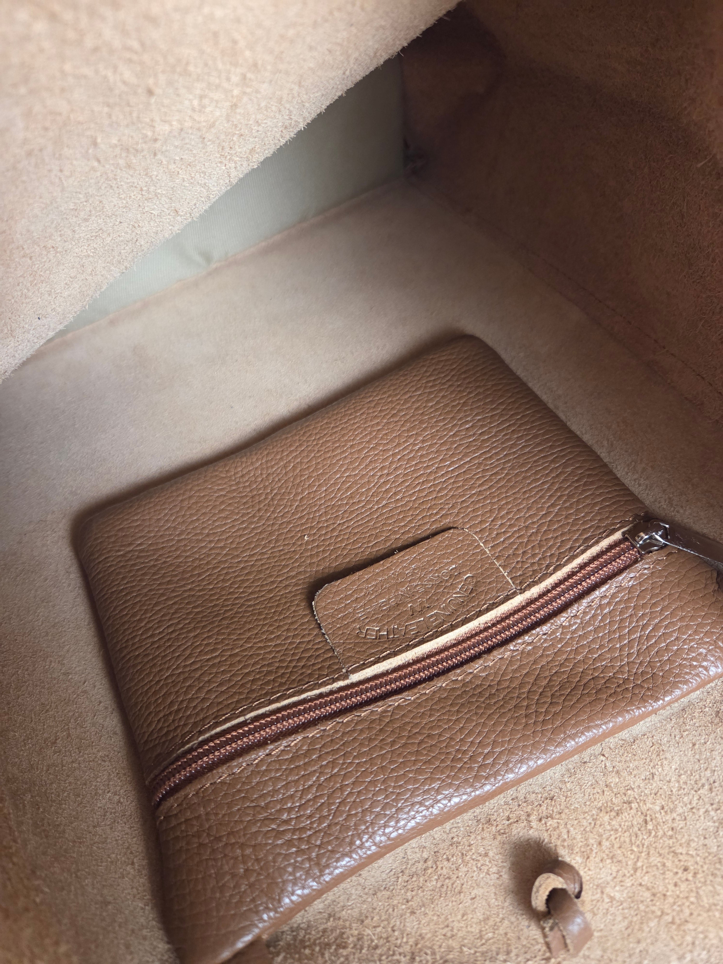 Shopper Grande Bruin - 100% Italiaans leer