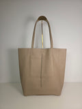 Shopper Grande Taupe - 100% Italiaans leer