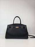 Classic Tote Zwart - Tijdloze leren handtas met schouderriem