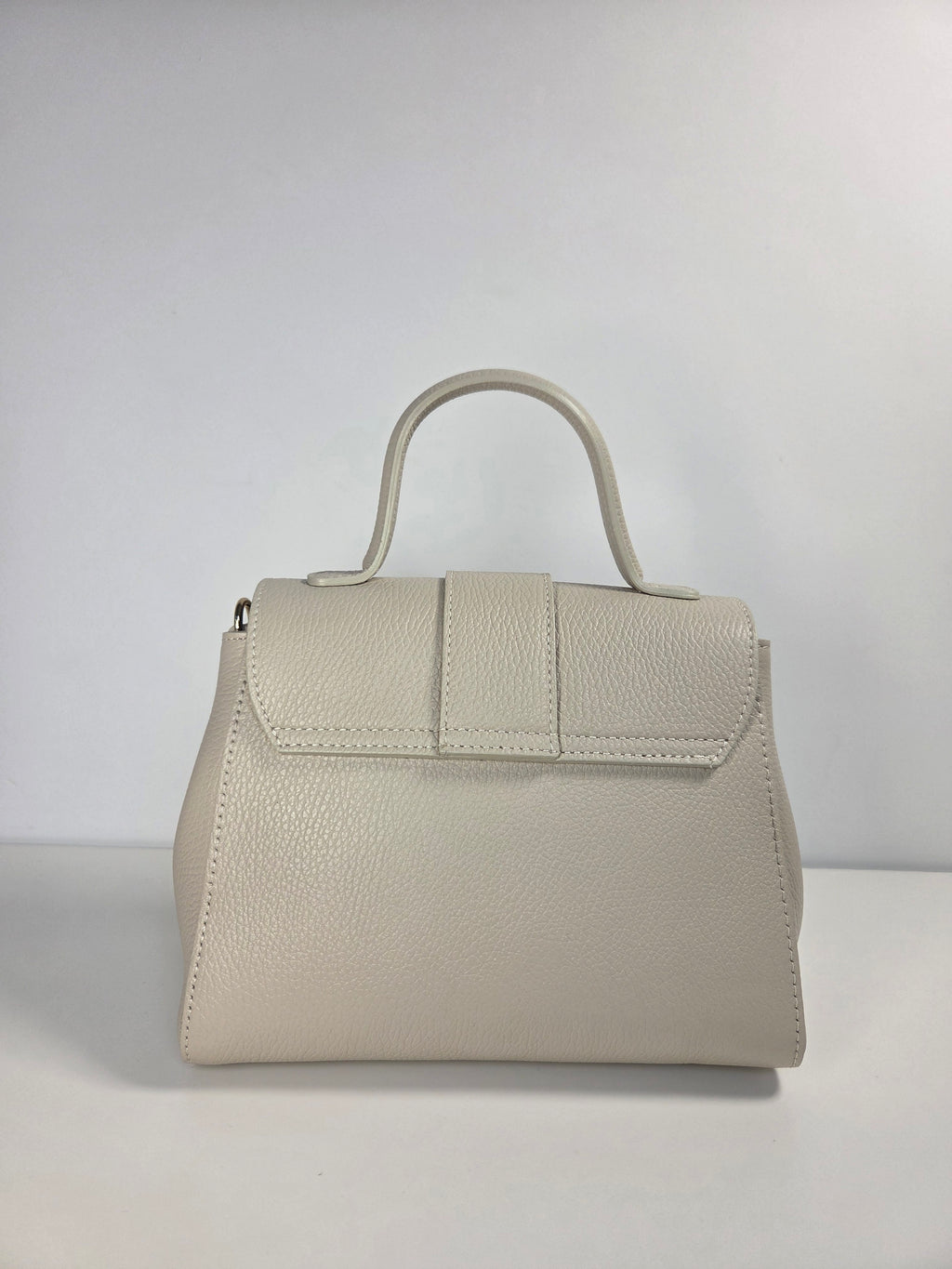 Leren Handtas - Panna Milk Beige