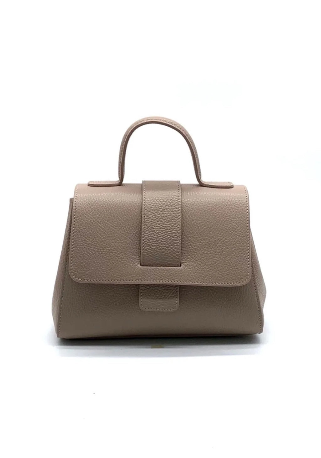 Leren Handtas - Taupe