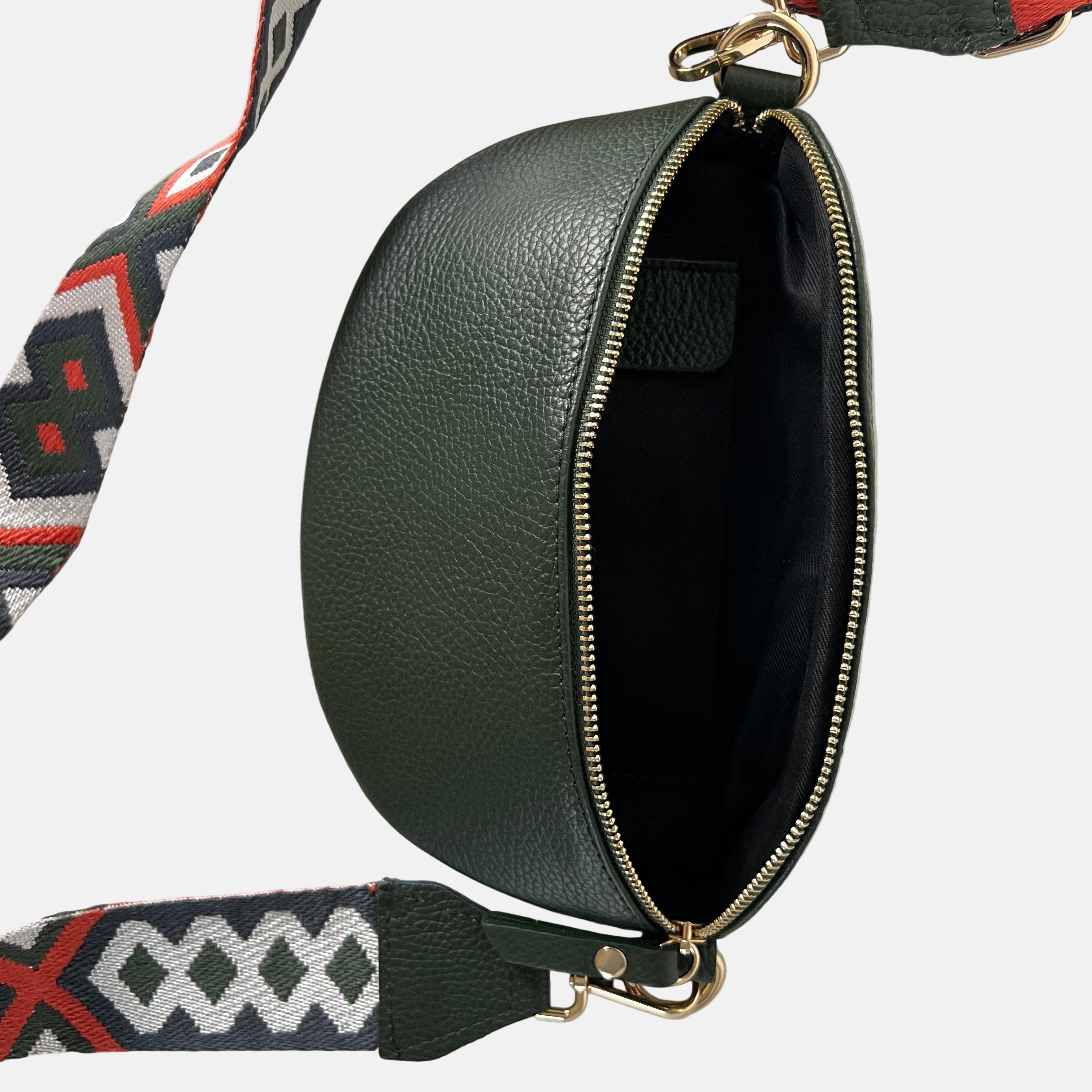 Leren Crossbody Heuptas met Brede Band