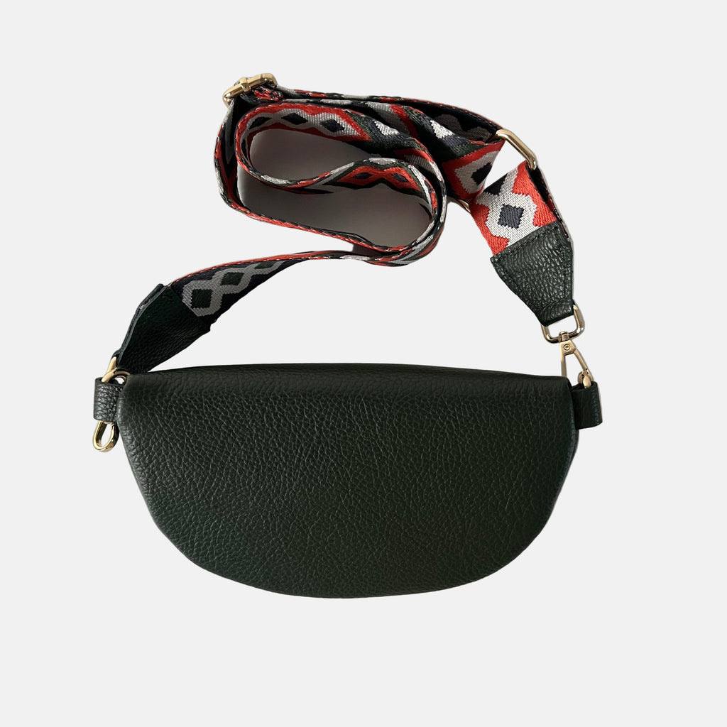 Leren Crossbody Heuptas met Brede Band