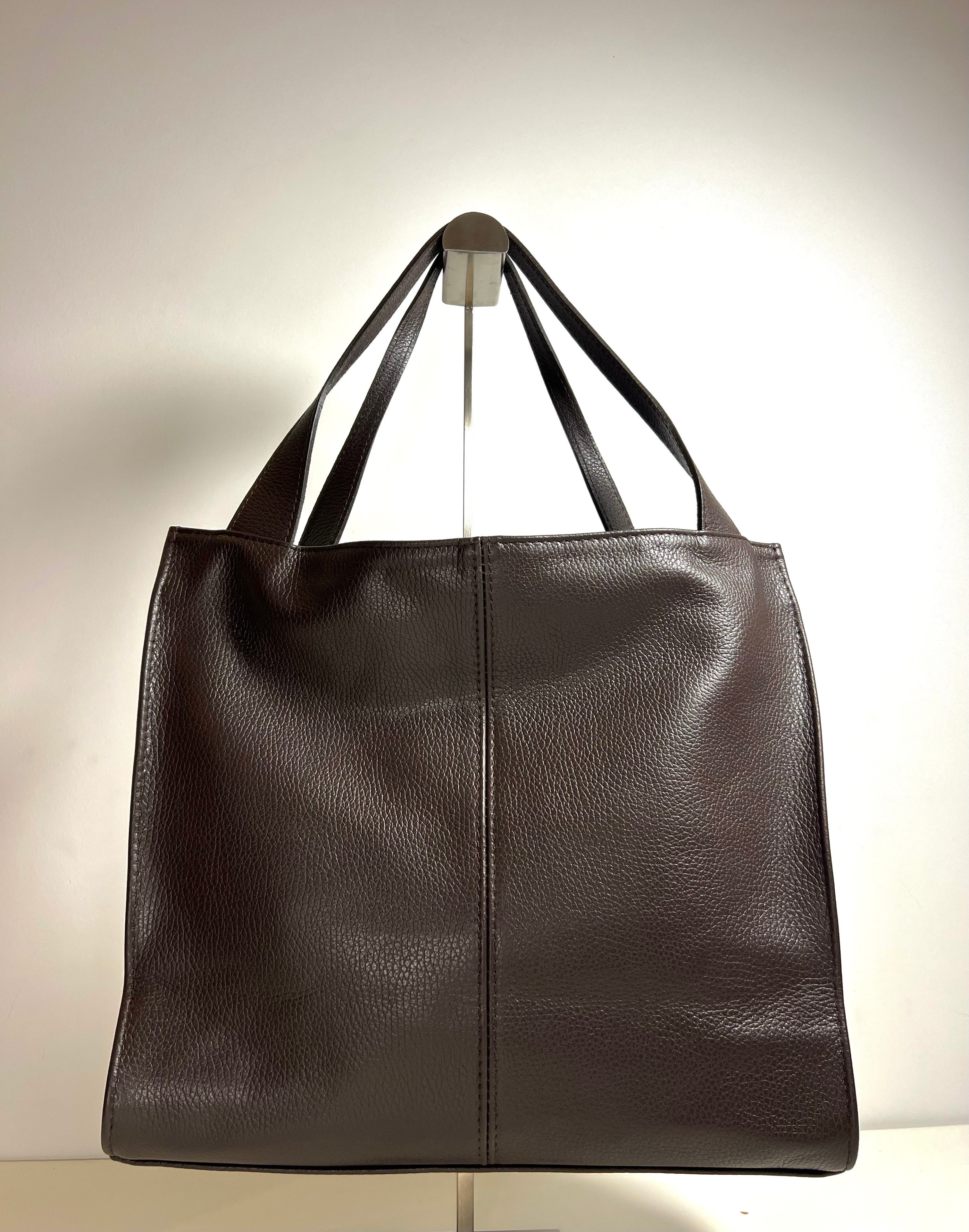 Leren Shopper - 100% Italiaans Leer - Ruim & Tijdloos