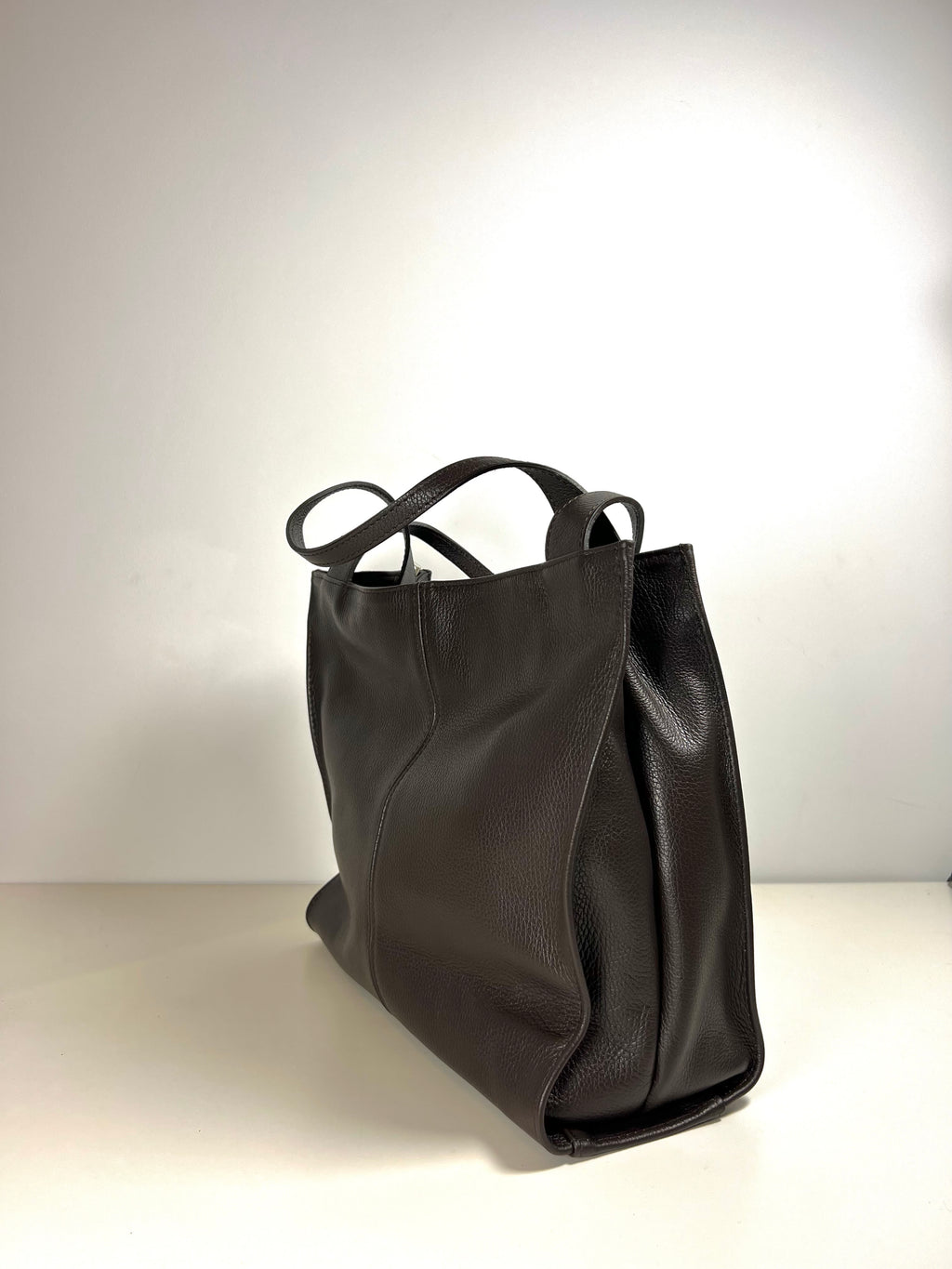 Leren Shopper - 100% Italiaans Leer - Ruim & Tijdloos