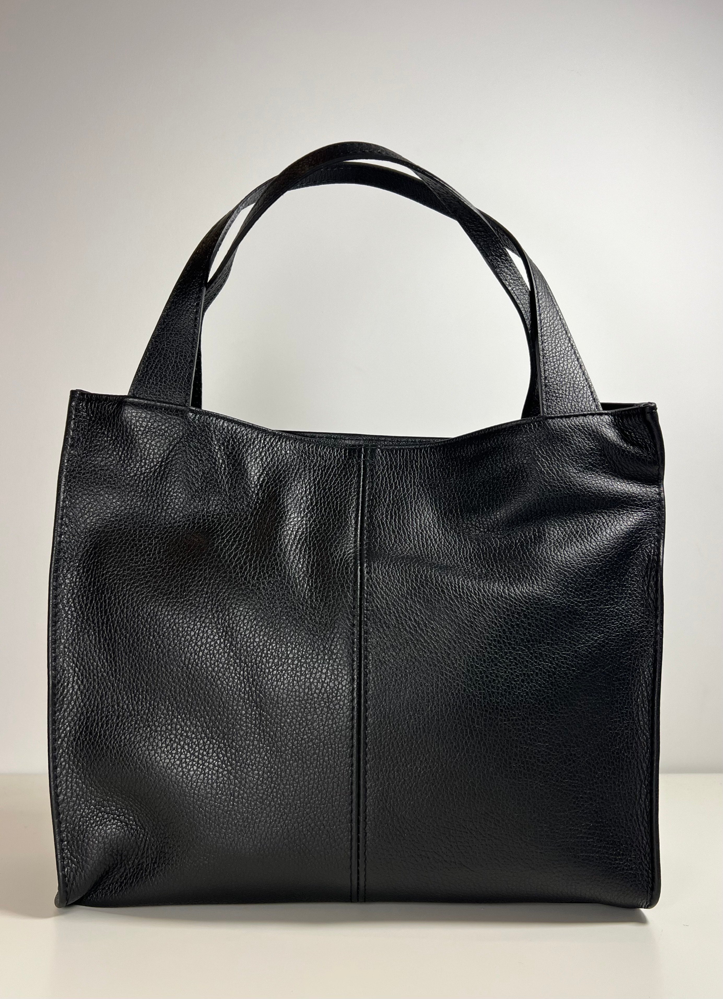 Leren Shopper - 100% Italiaans Leer - Ruim & Tijdloos