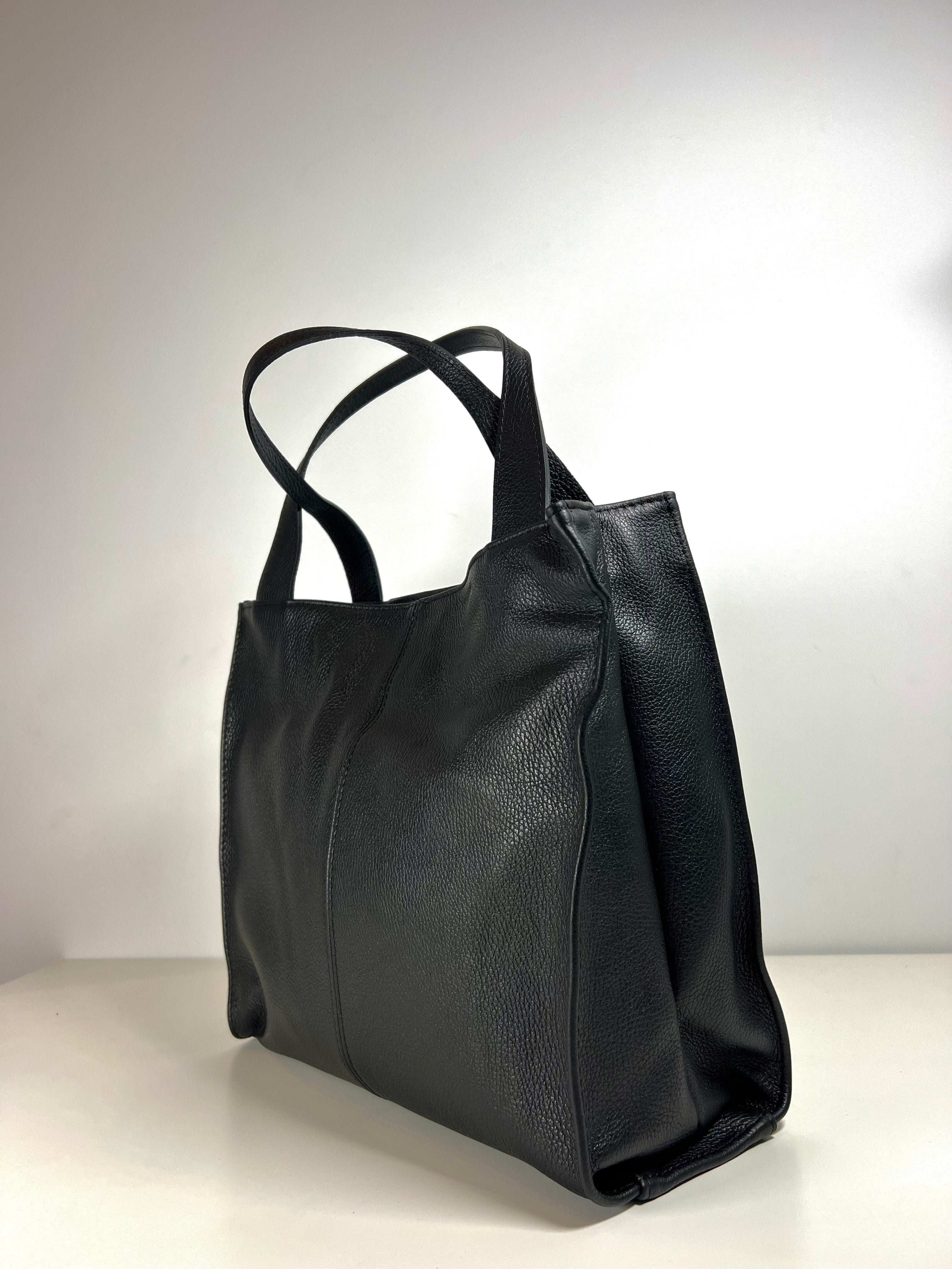Leren Shopper - 100% Italiaans Leer - Ruim & Tijdloos