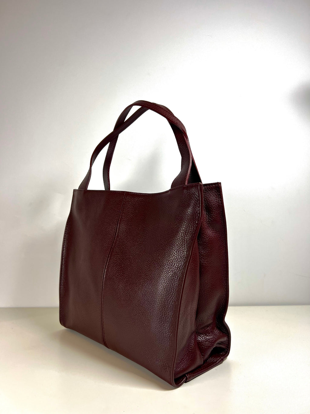 Leren Shopper - 100% Italiaans Leer - Ruim & Tijdloos