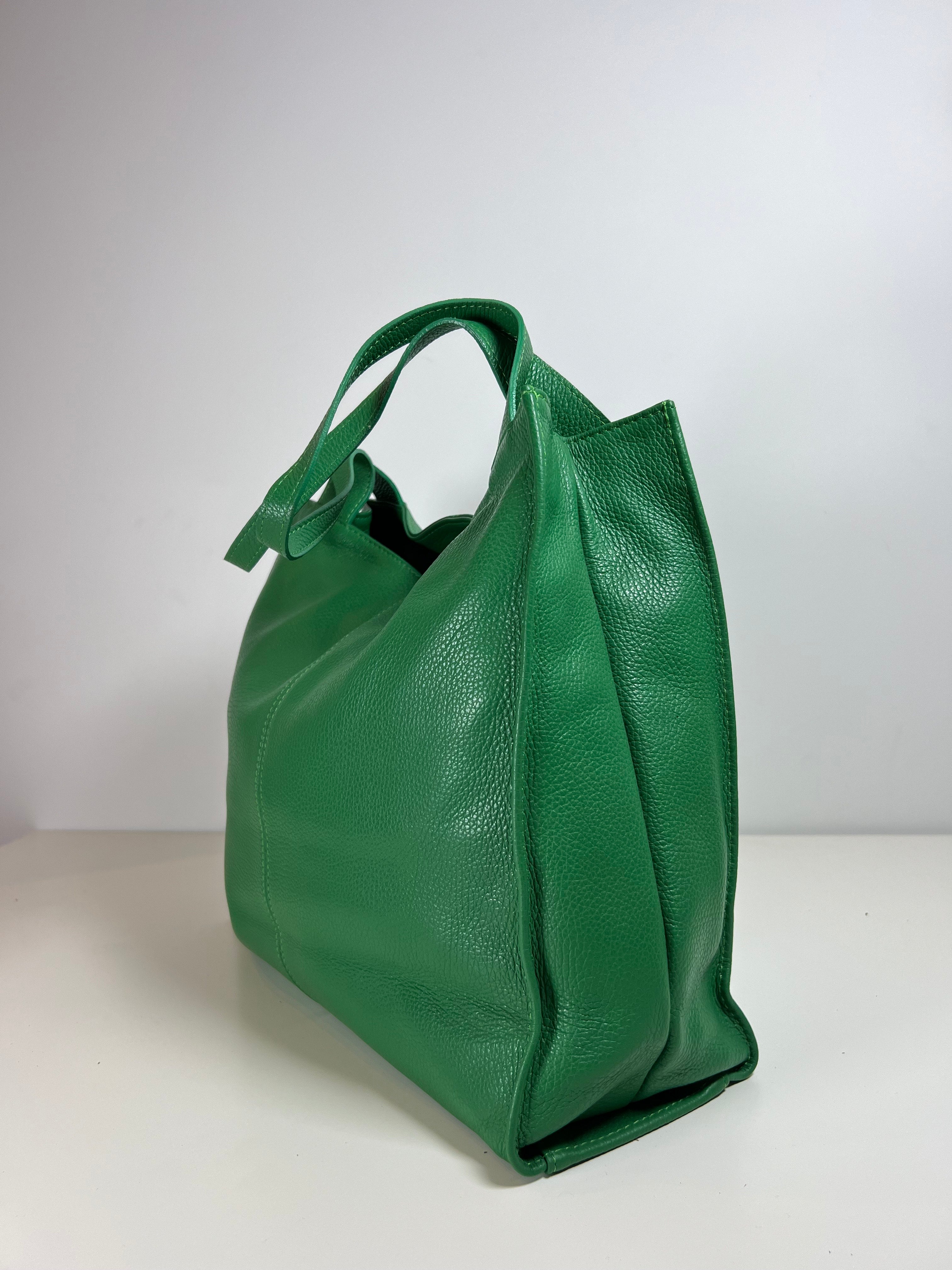Leren Shopper - 100% Italiaans Leer - Ruim & Tijdloos