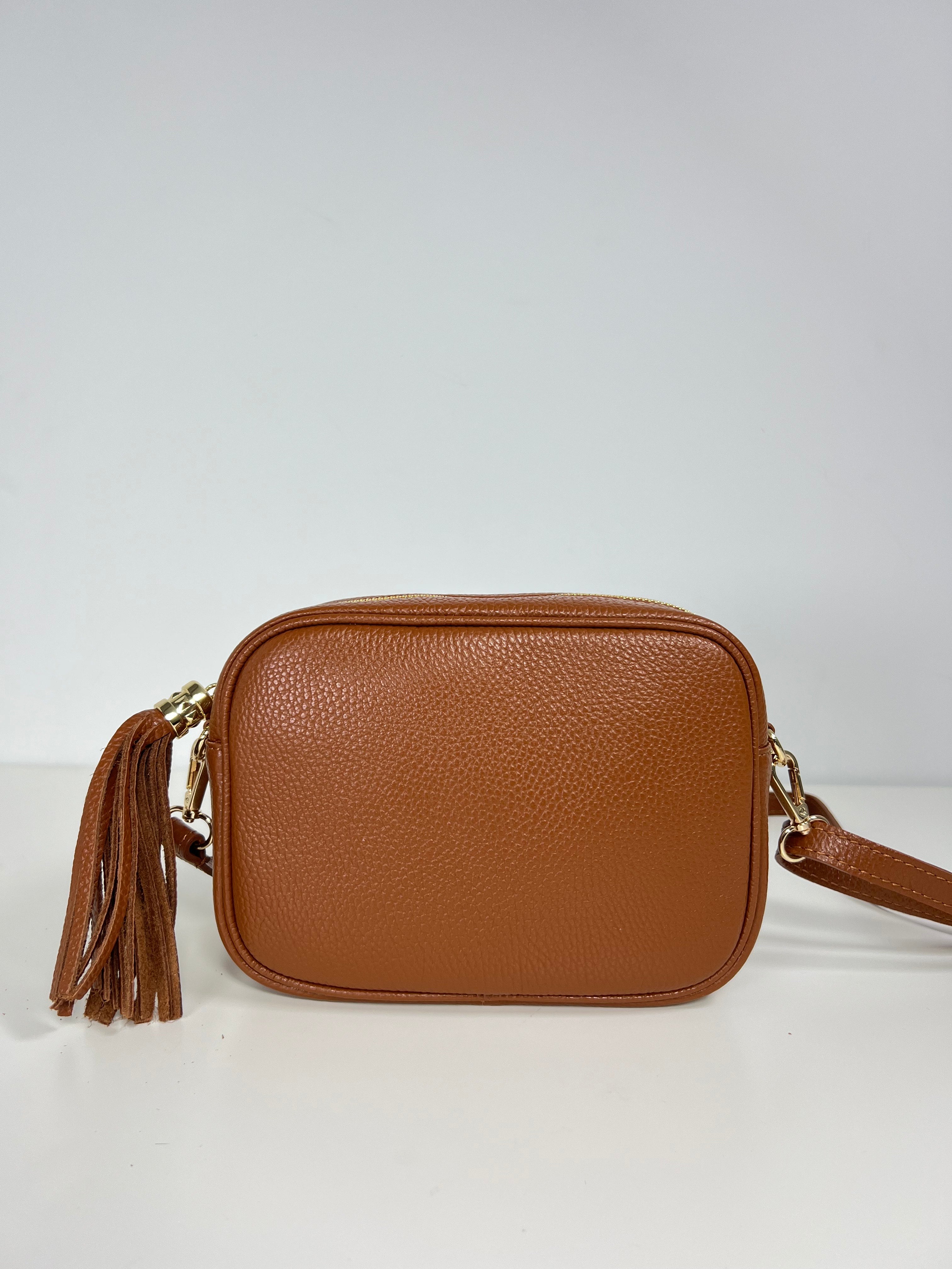 Leren Crossbodytas met Kwastje