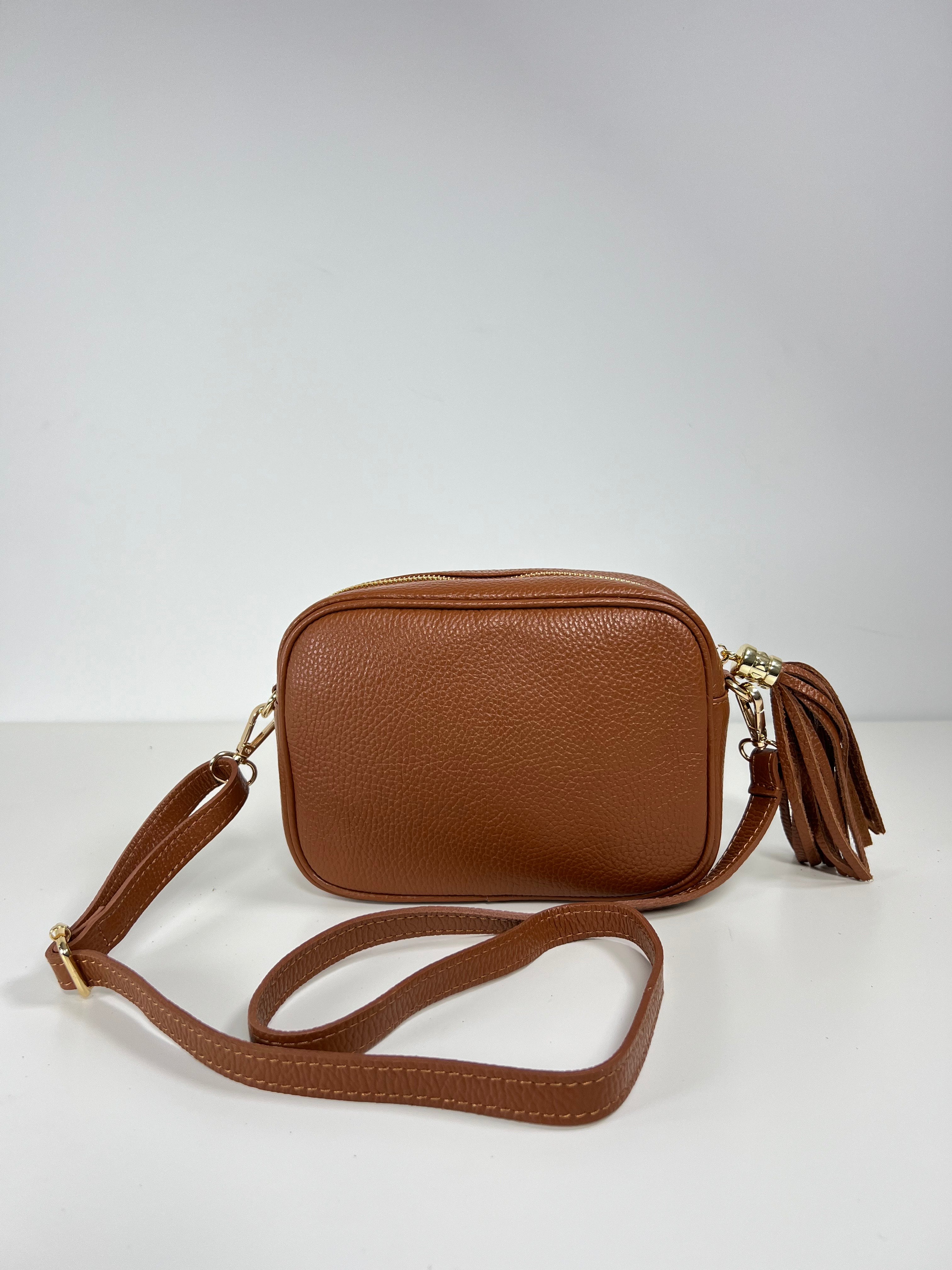 Leren Crossbodytas met Kwastje