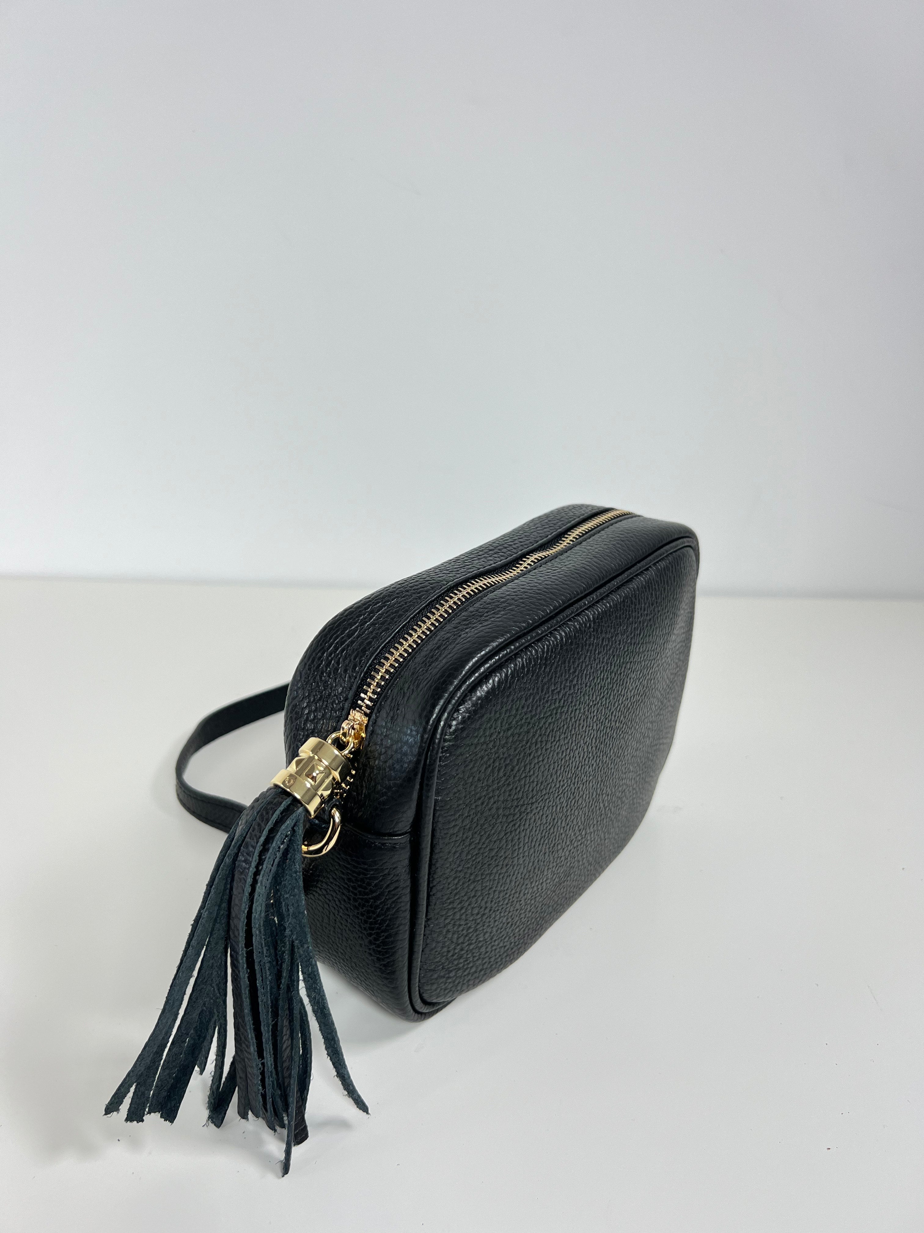 Leren Crossbodytas met Kwastje