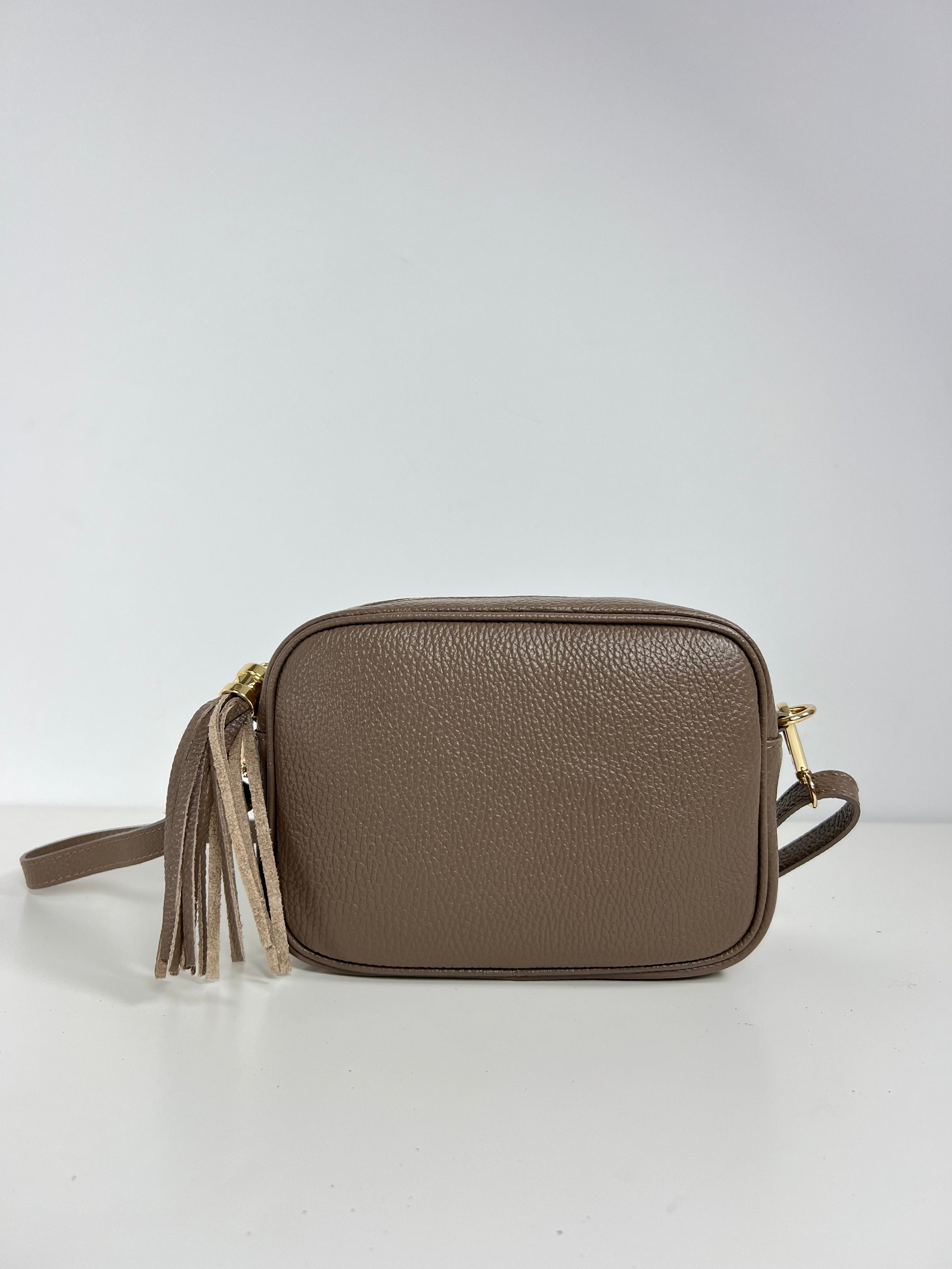 Leren Crossbodytas met Kwastje