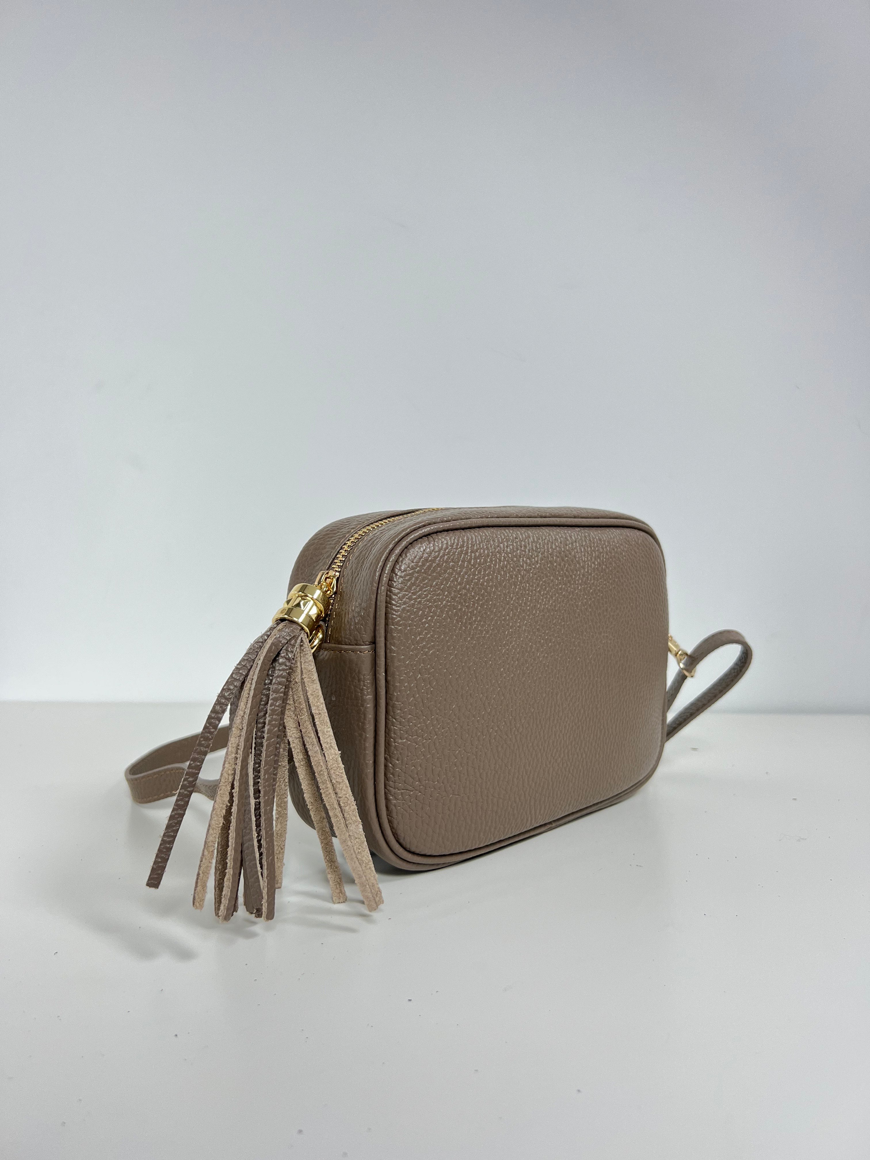 Leren Crossbodytas met Kwastje