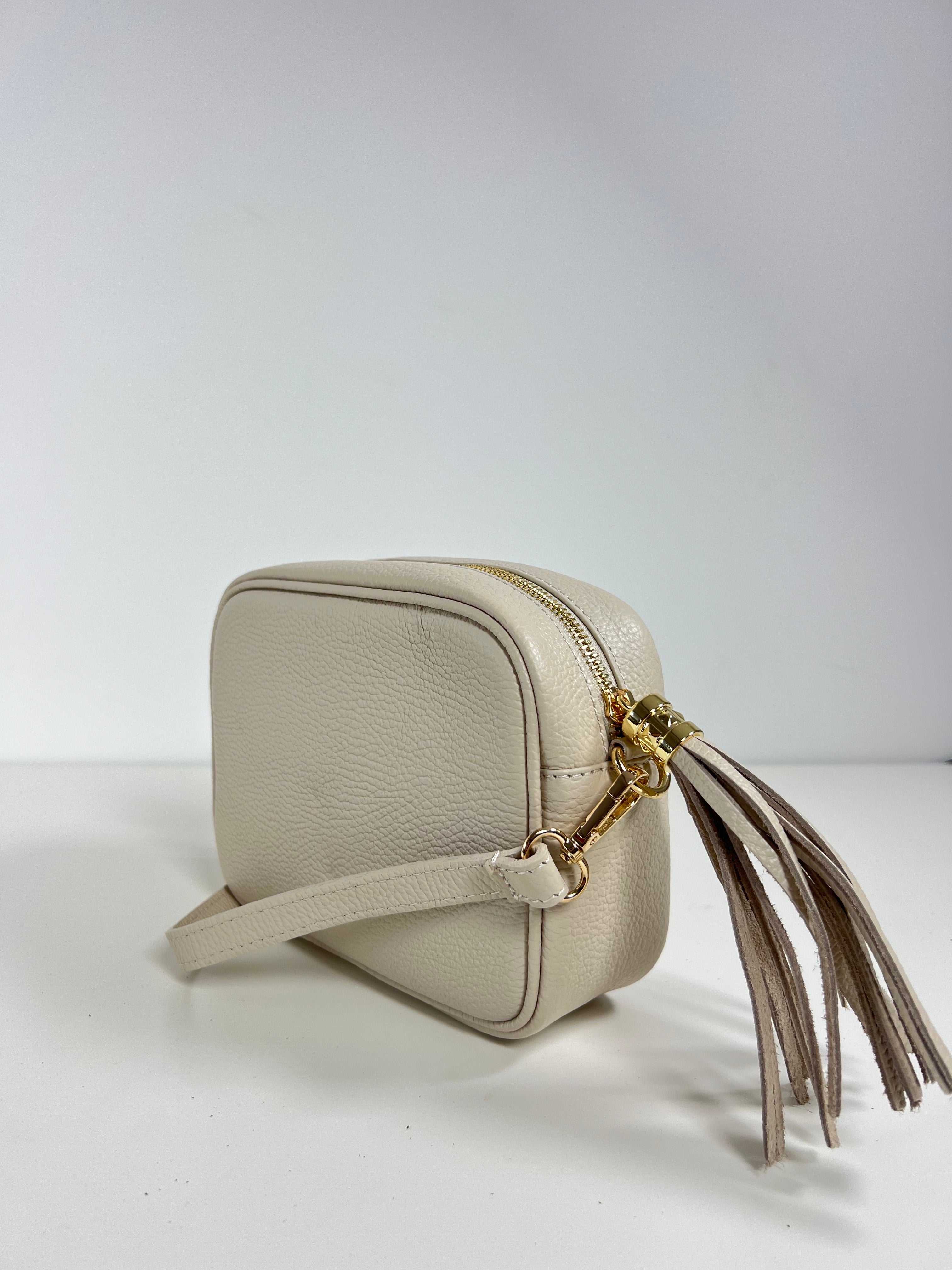 Leren Crossbodytas met Kwastje