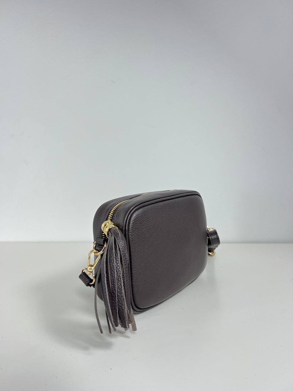 Leren Crossbodytas met Kwastje