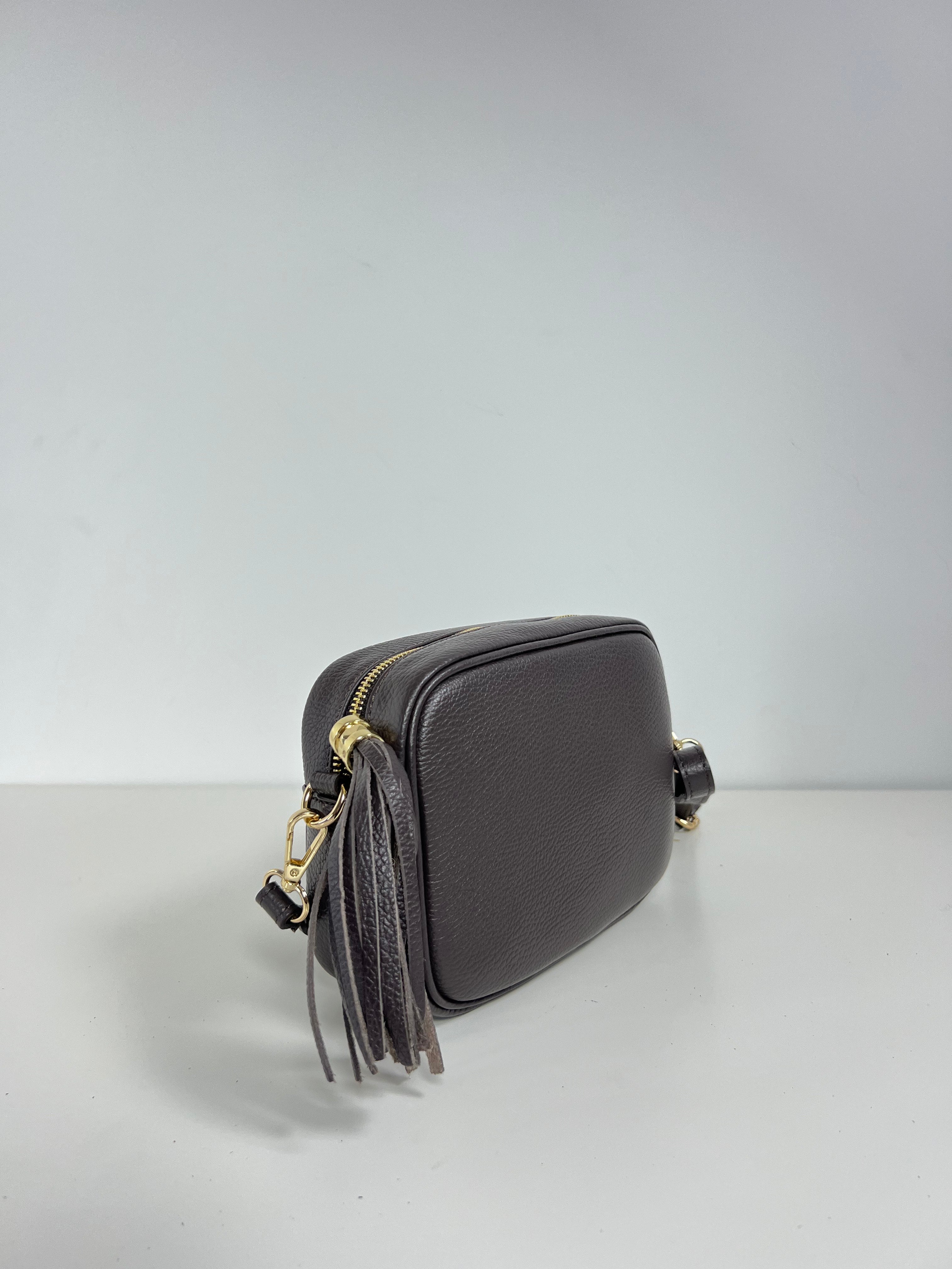 Leren Crossbodytas met Kwastje