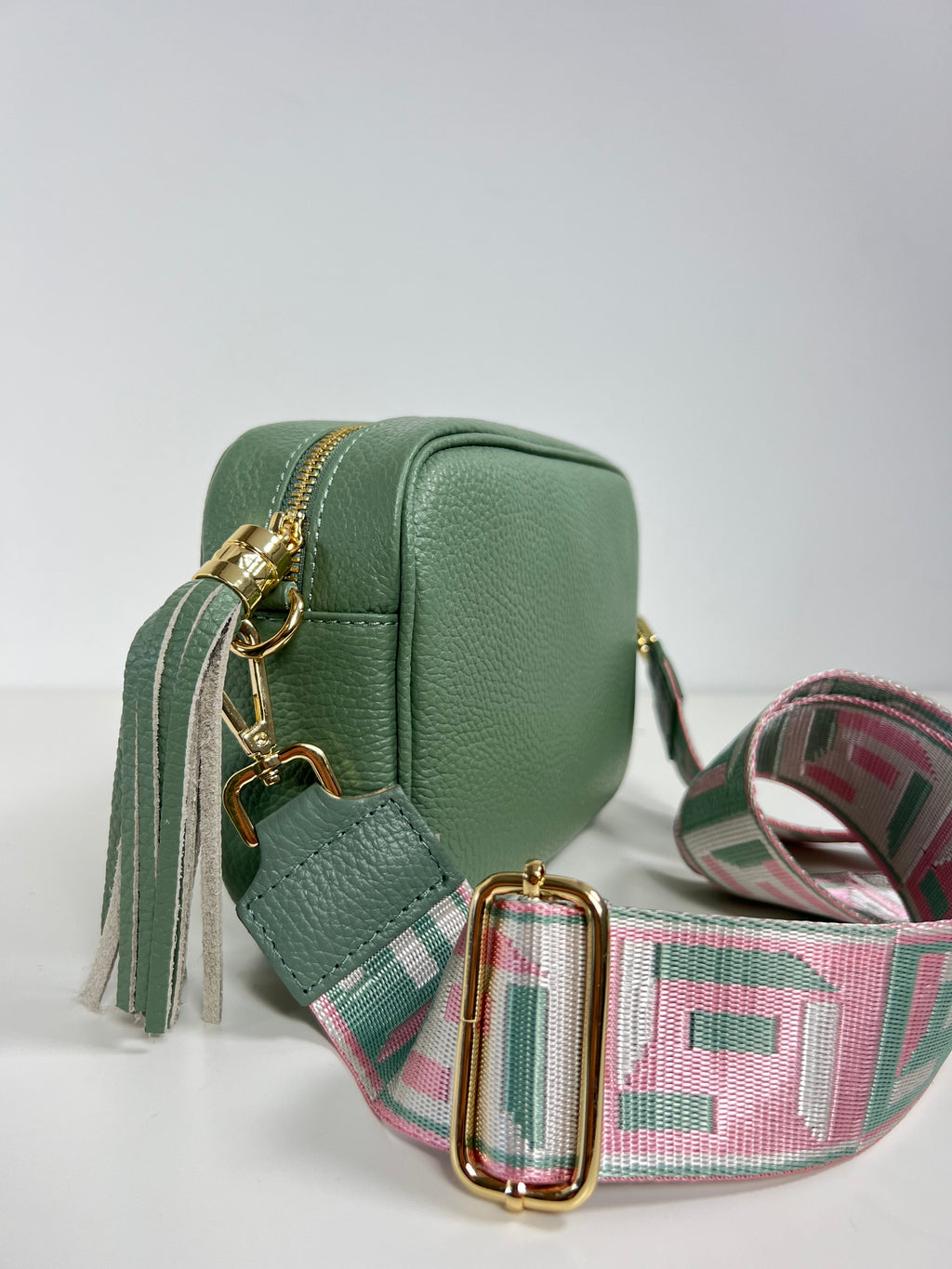 Leren Crossbodytas met Kwastje