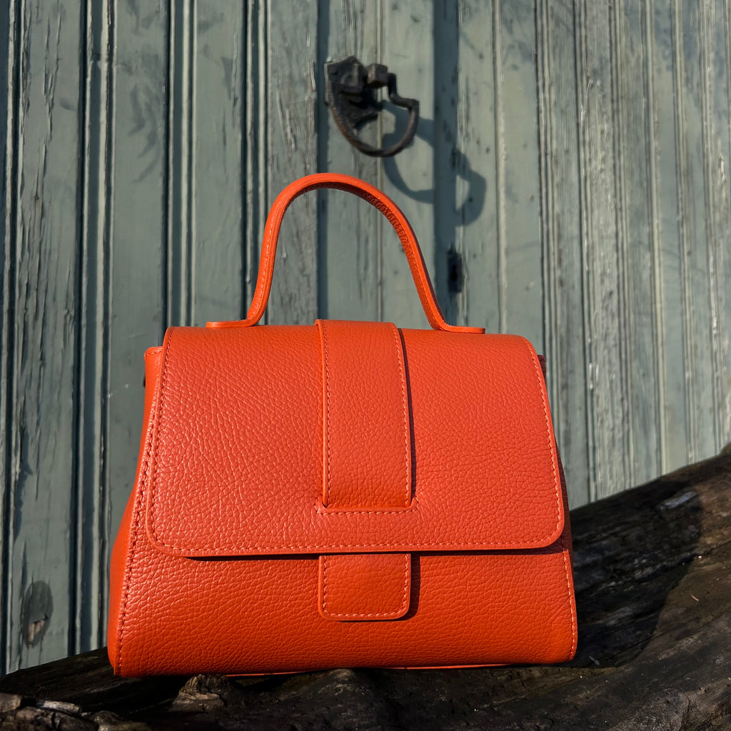 Leren Handtas - Oranje