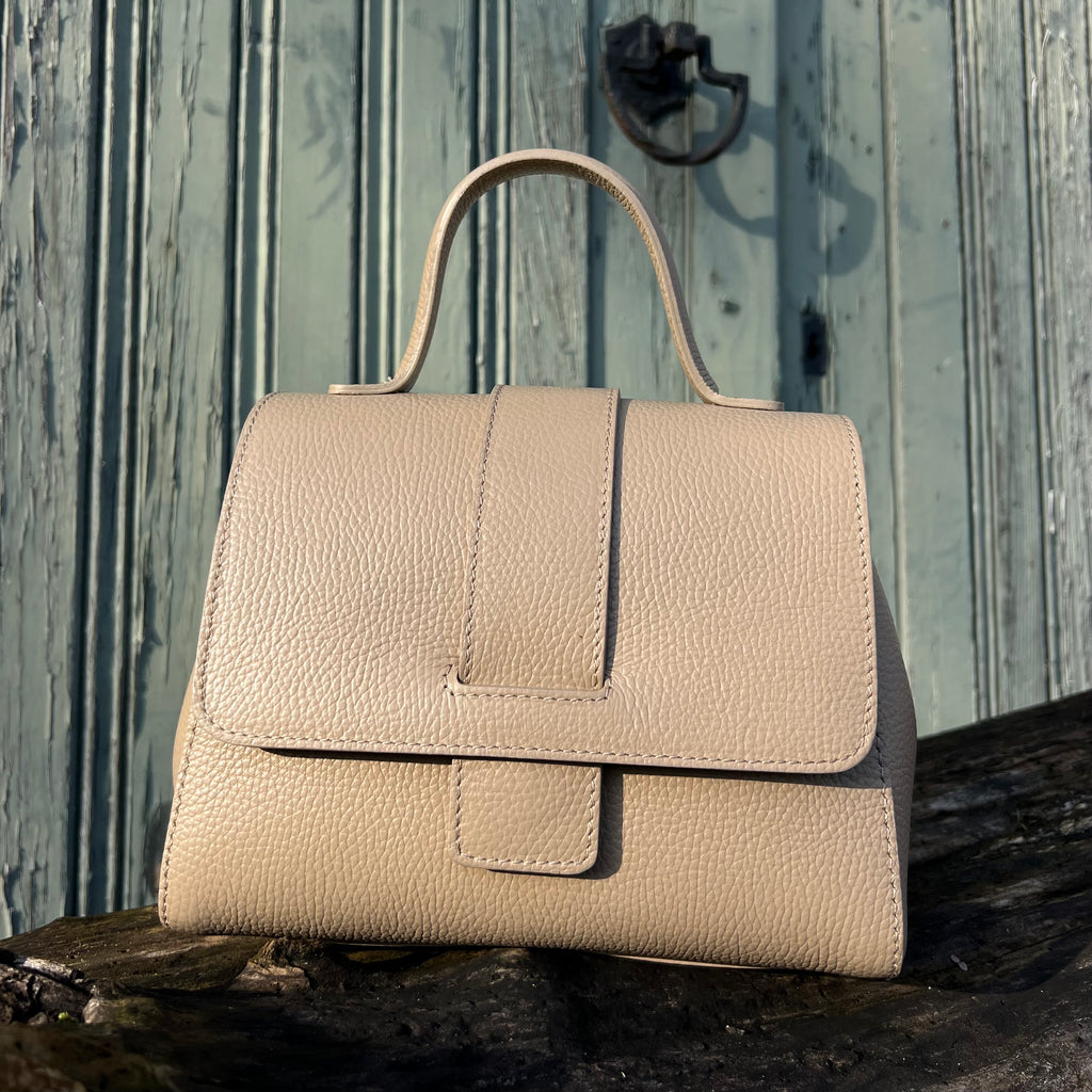 Leren Handtas - Taupe