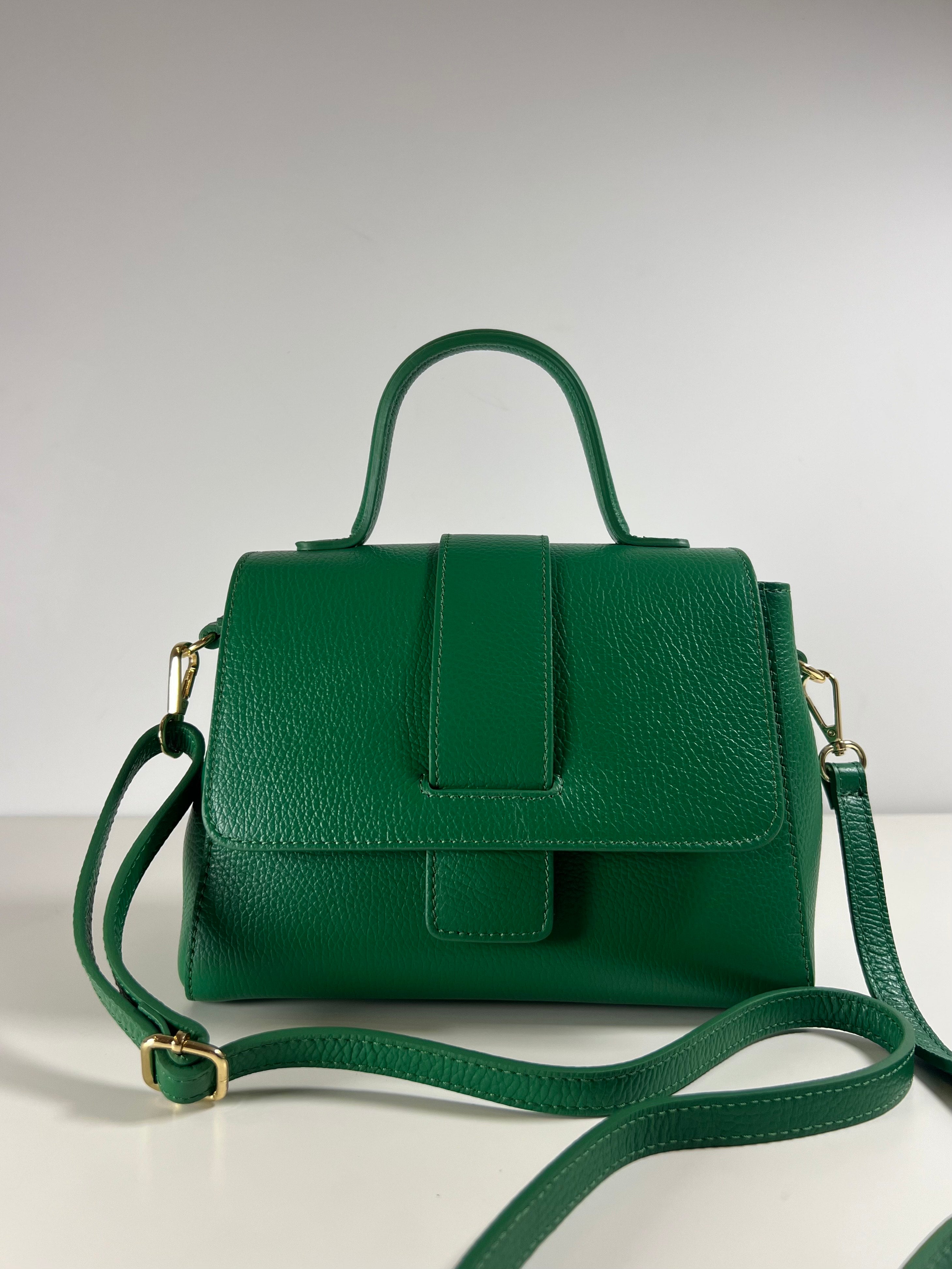 Italiaanse Leren Handtas in Tijdloos Design