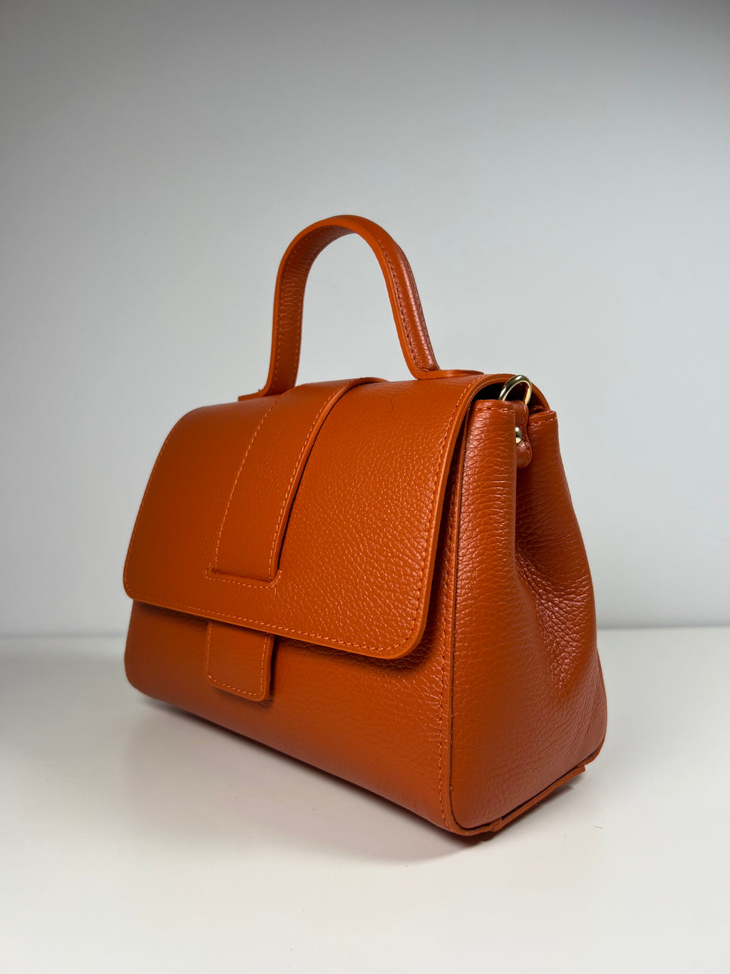 Leren Handtas - Oranje