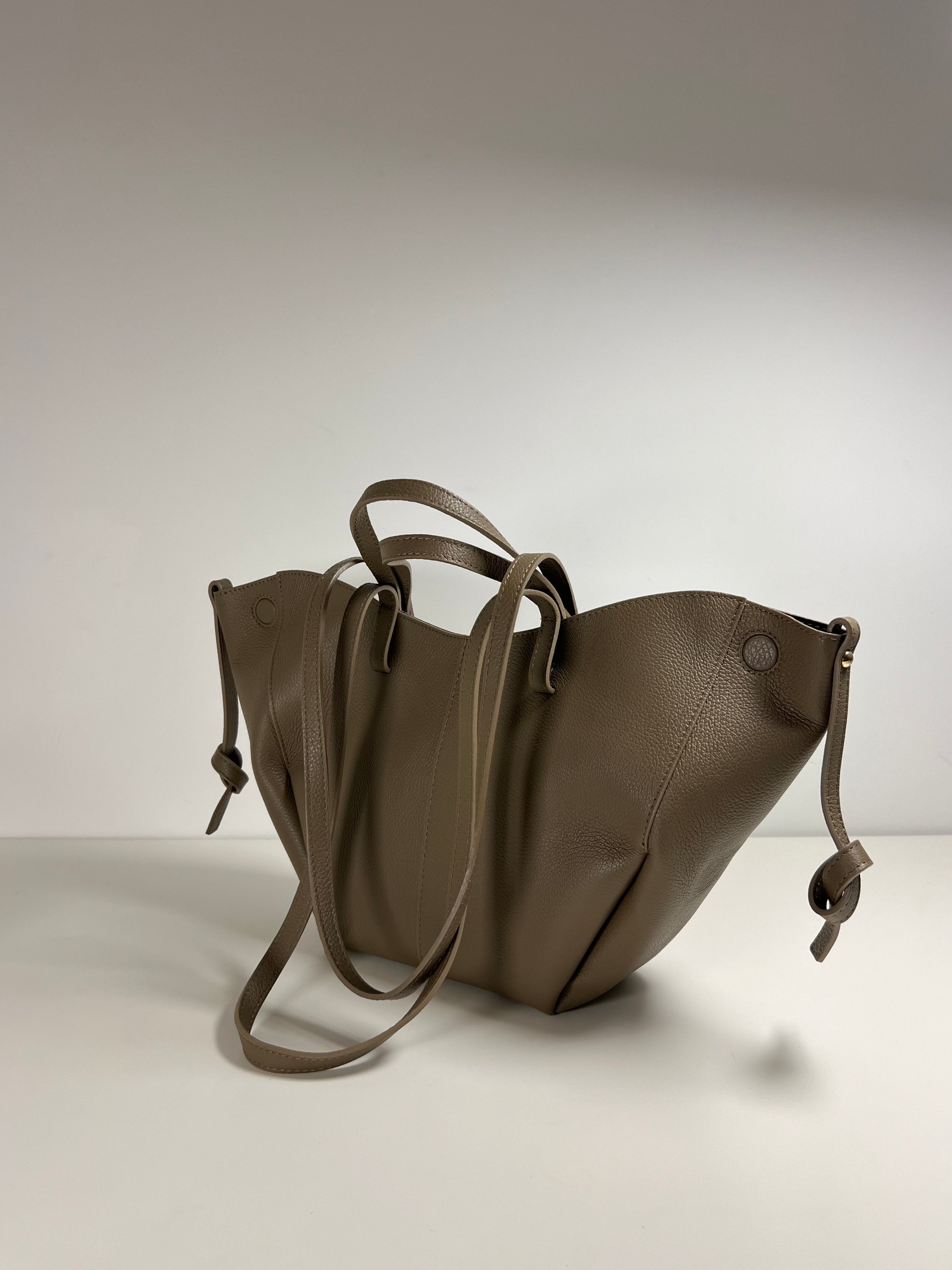 Leren Shopper - Italiaans leer met afneembare etui