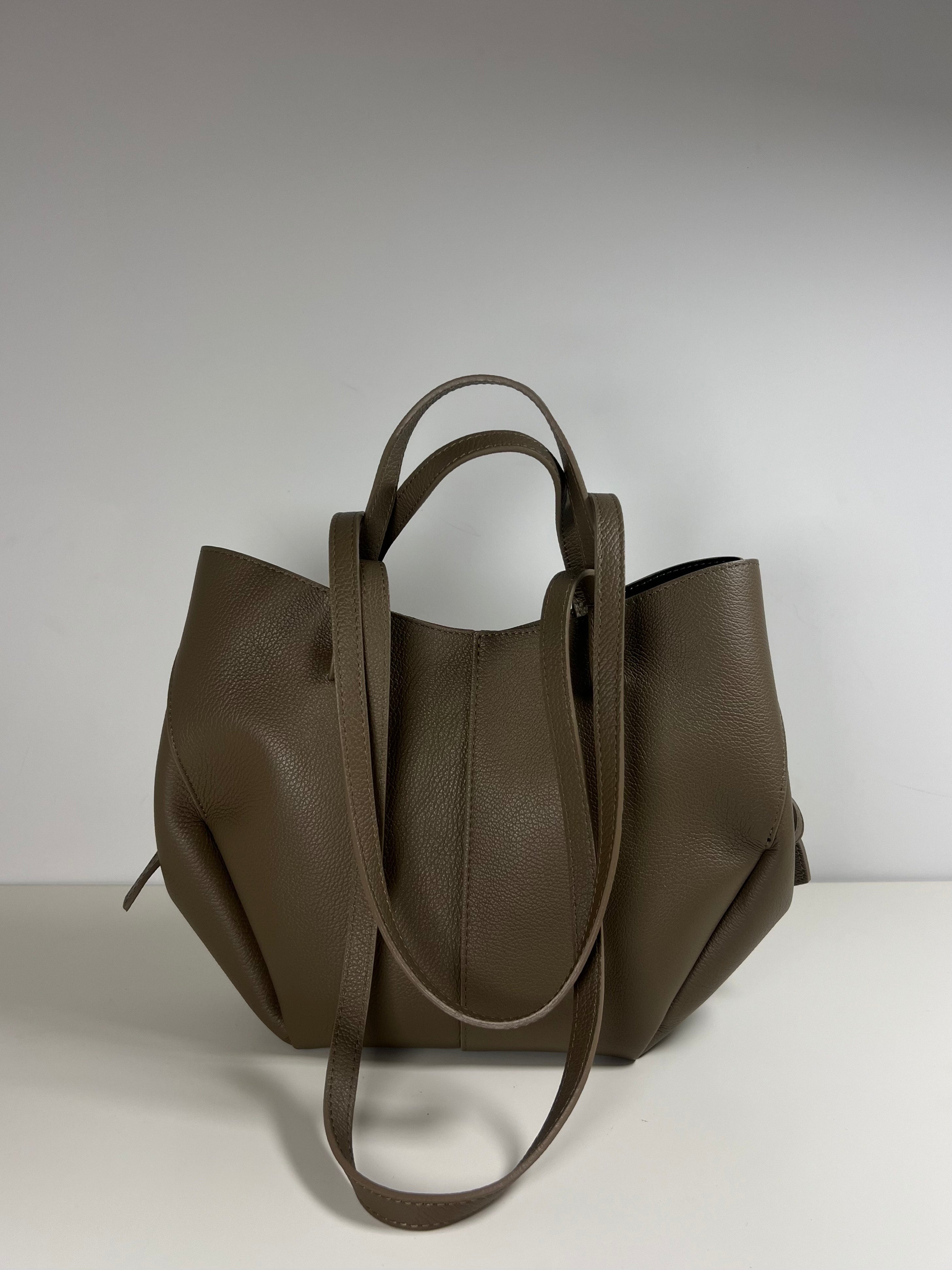 Leren Shopper - Italiaans leer met afneembare etui