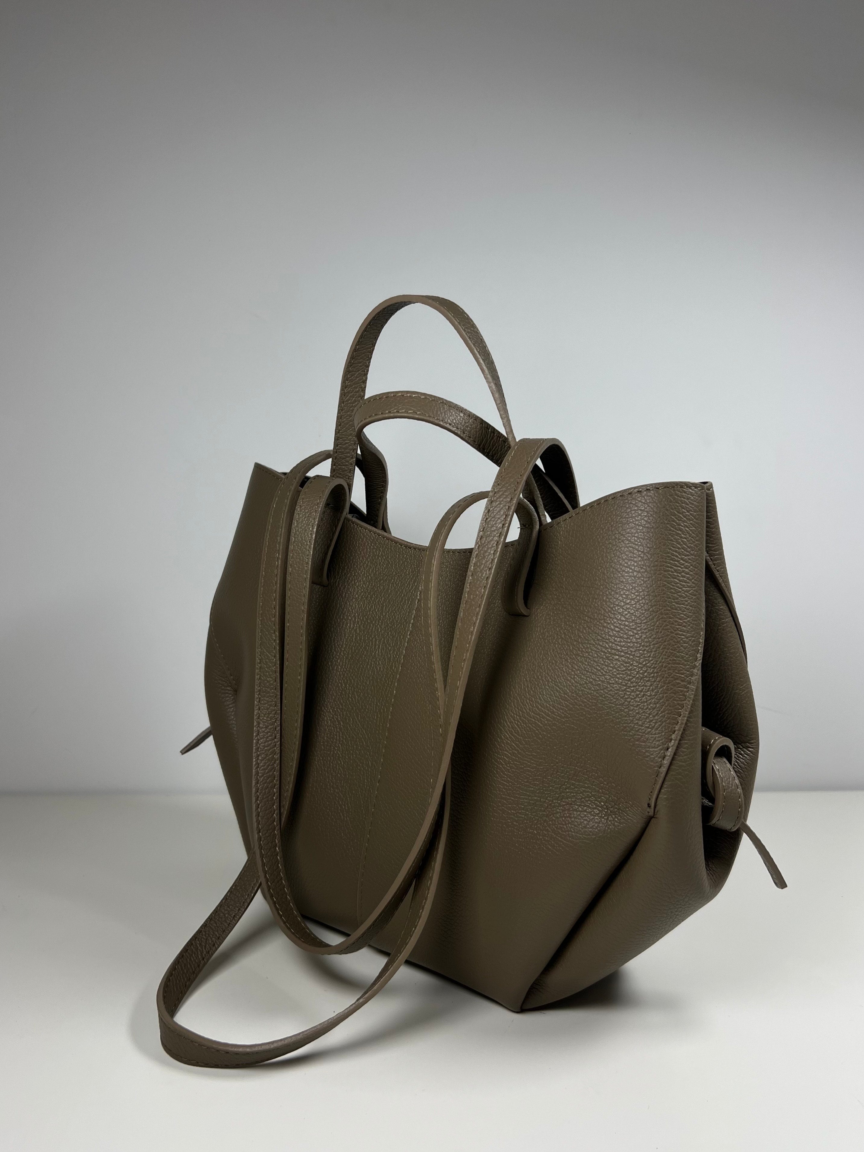 Leren Shopper - Italiaans leer met afneembare etui