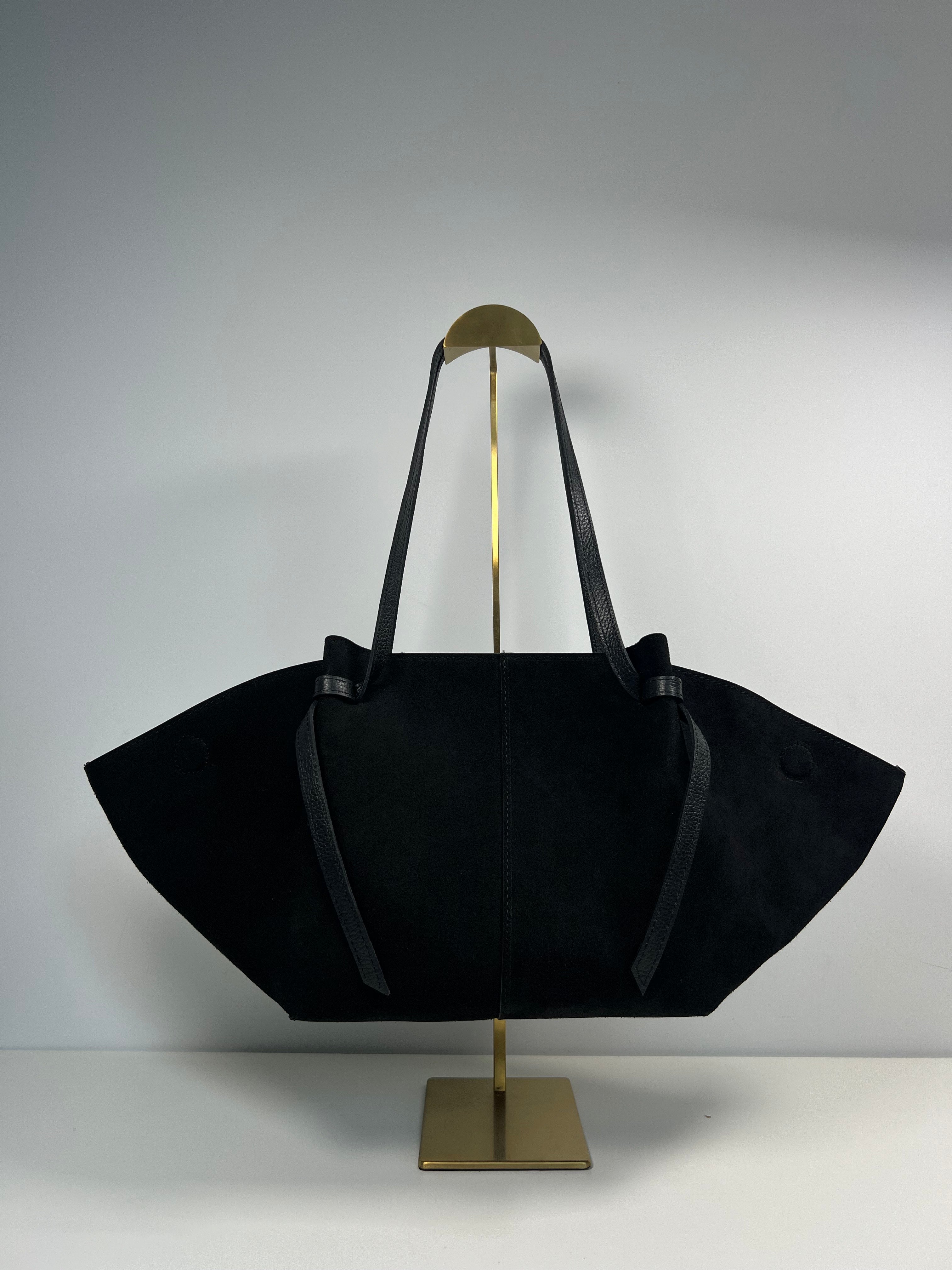 Grote Suède Shopper - Luxe & Structuur - High- End Geïnspireerd Design