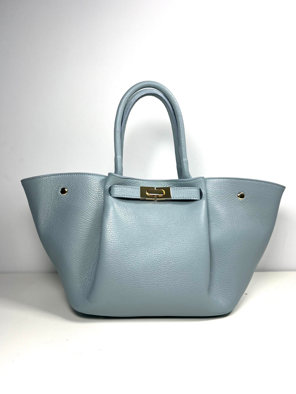 Elegante leren handtas met tijdloze vorm