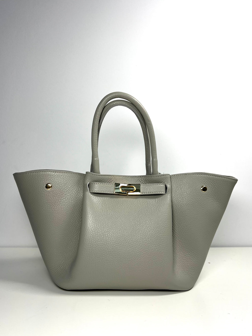 Elegante leren handtas met tijdloze vorm