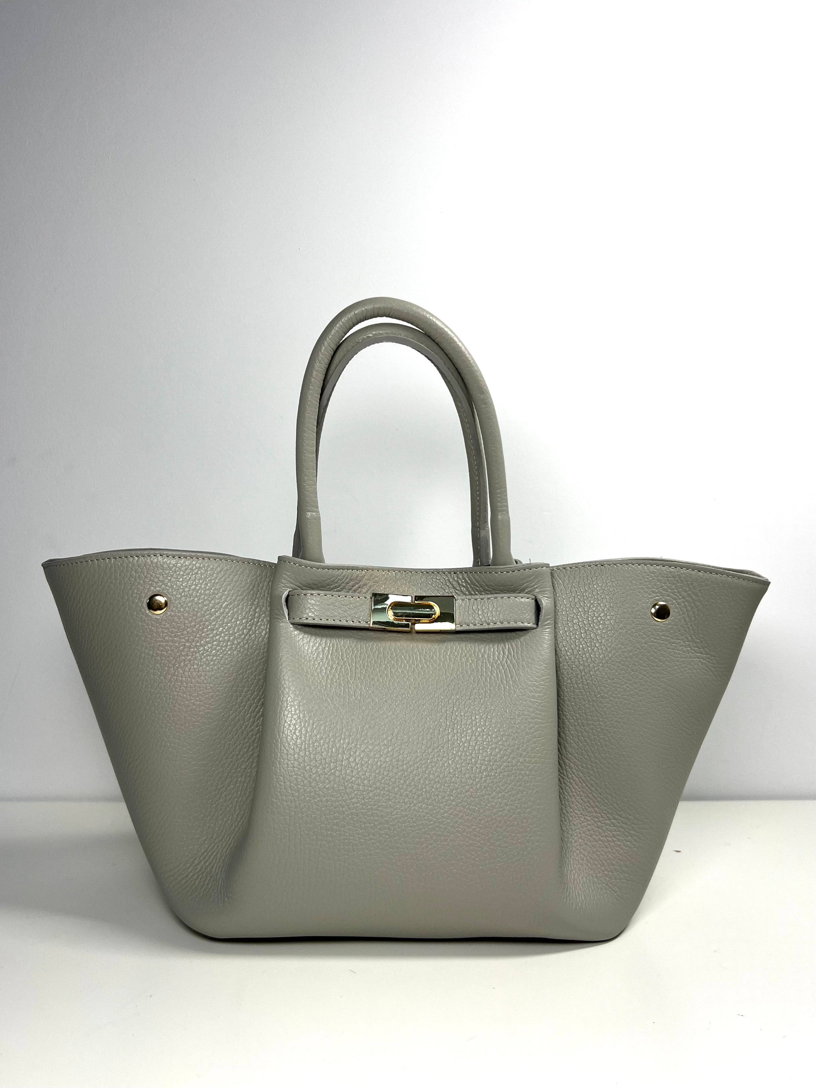 Elegante leren handtas met tijdloze vorm