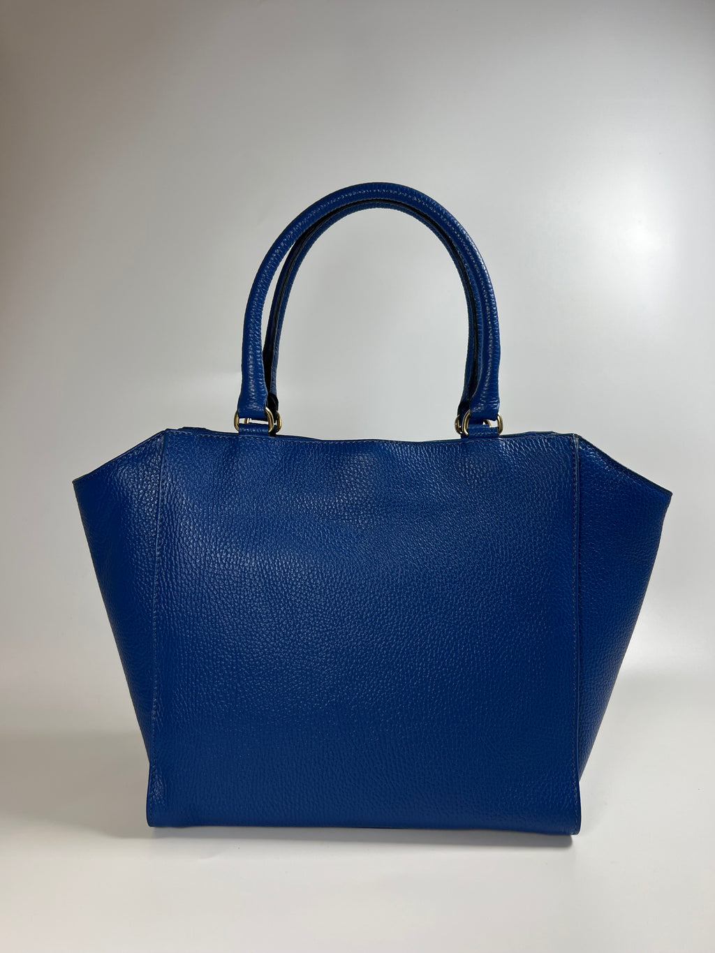 Elegante leren handtas in rijke kleur