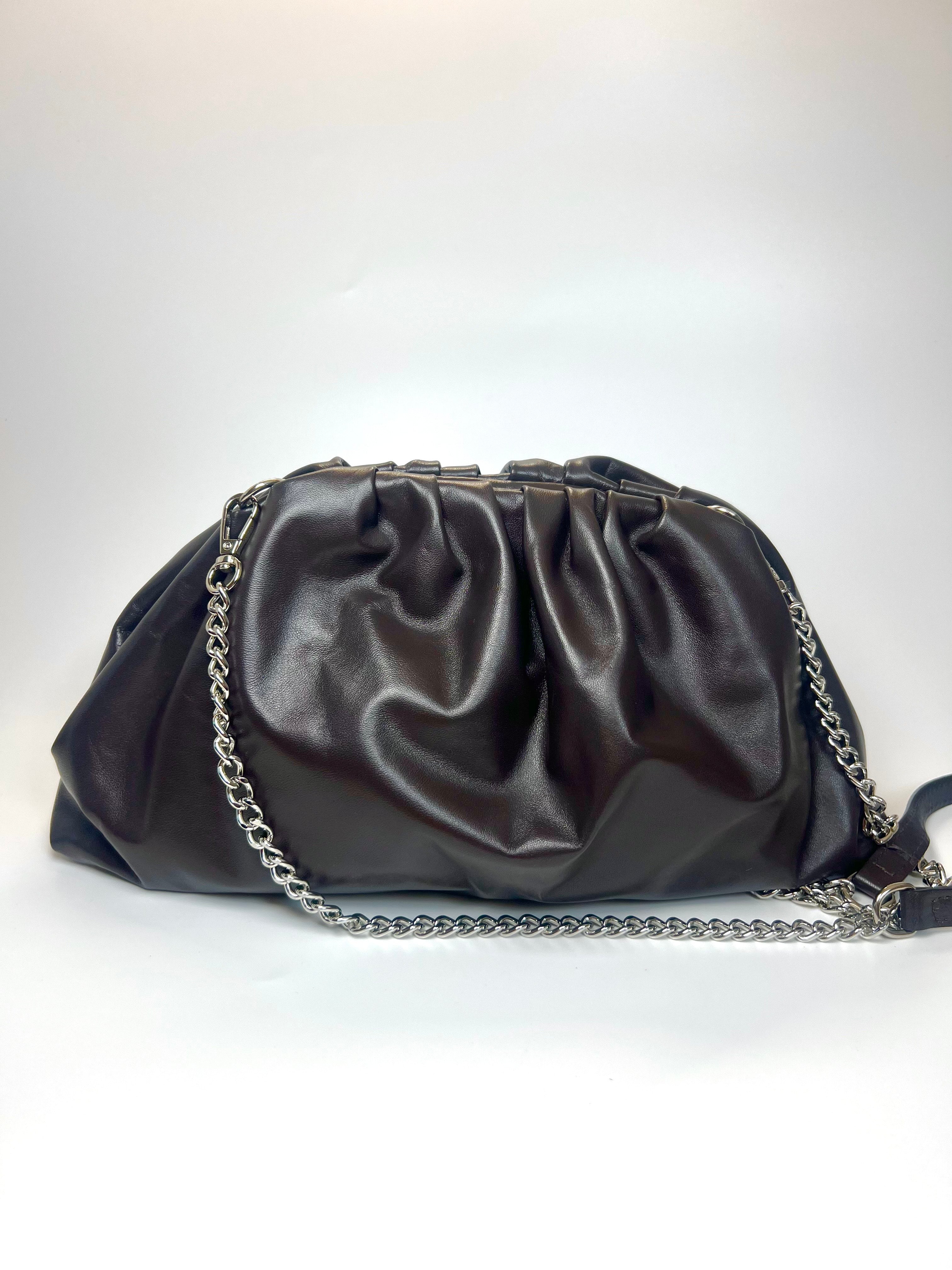 Leren Pouch Bag - Geïnspireerd door de iconische zachte gevouwen vorm